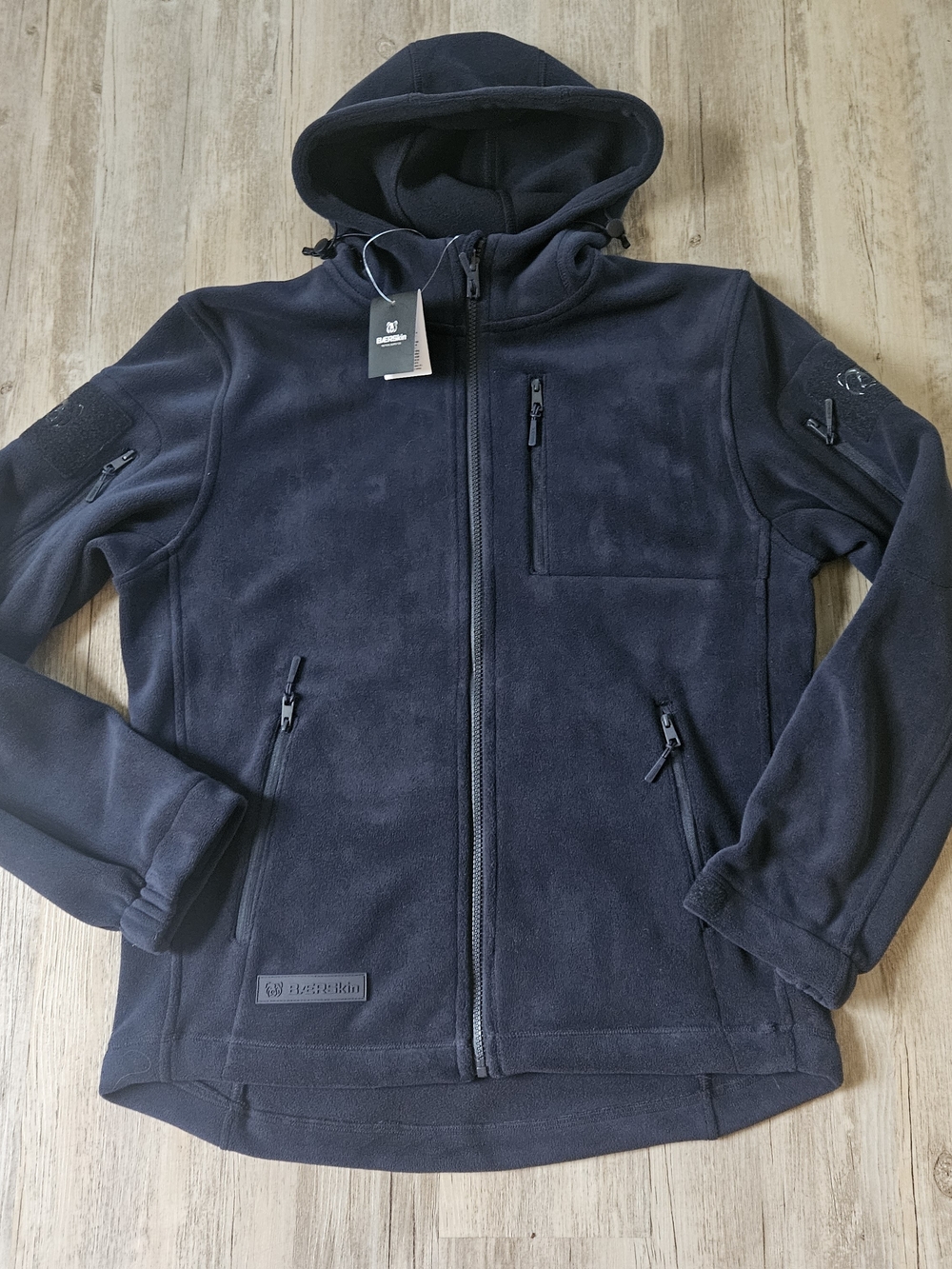 NWT Baerskin Tactical 4.0 Men's Navy Fleece Midweight Hoodie Jacket Small